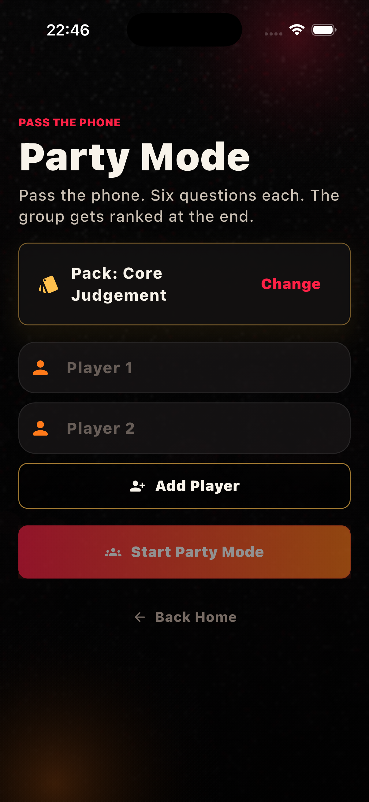 Placeholder screenshot for Judge Me Party Mode
